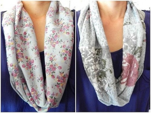 Making Snood from old clothes1-1