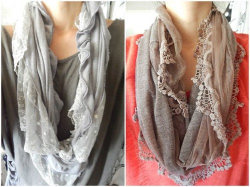 Making Snood from old clothes4-1