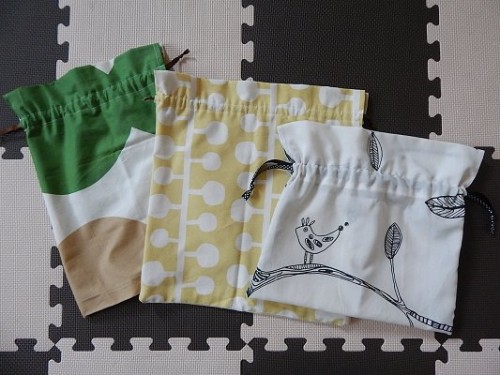 DIY Reusable Drawstring Gift Bag Complete