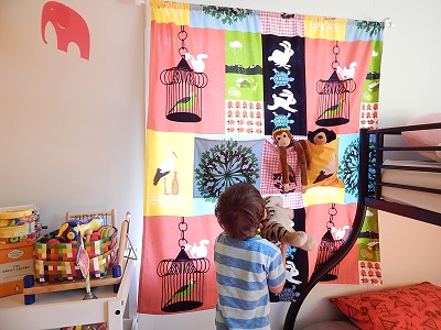 DIY Curtain With Pockets27
