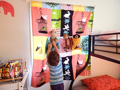DIY Curtain With Pockets29