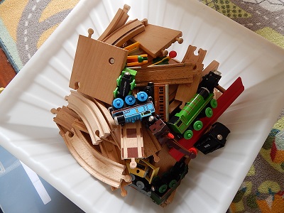 Plarail With IKEA BRIO Wooden Rails1