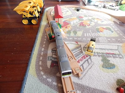 Plarail With IKEA BRIO Wooden Rails13