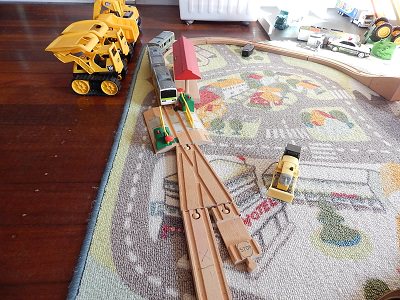 Plarail With IKEA BRIO Wooden Rails14