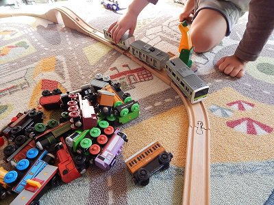Plarail With IKEA BRIO Wooden Rails16