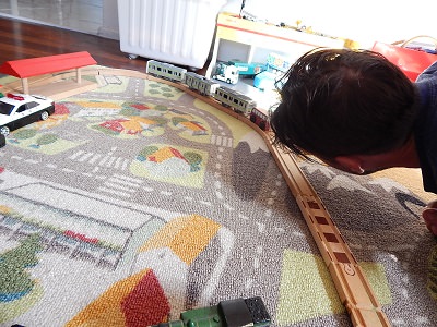 Plarail With IKEA BRIO Wooden Rails20