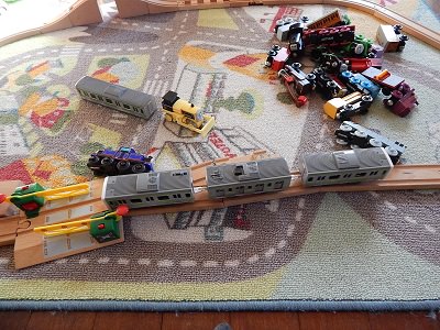 Plarail With IKEA BRIO Wooden Rails6