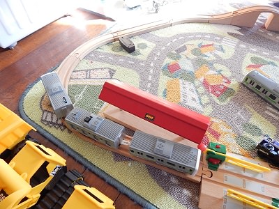 Plarail With IKEA BRIO Wooden Rails7