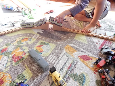 Plarail With IKEA BRIO Wooden Rails9